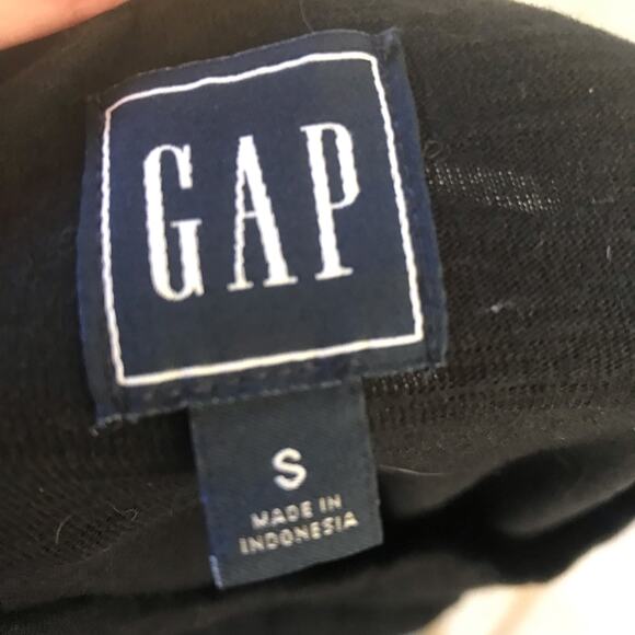 Gap Twist Front Black Sleeveless Cotton Modal Dress Women's Size Small - Picture 5 of 6